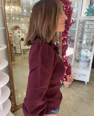Melissa Nepton Ash Sweater Burgundy