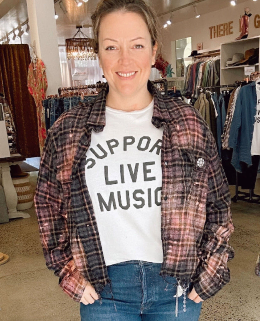 🌑 Midnight Stardust Flannel One Size