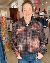 🌑 Midnight Stardust Flannel One Size