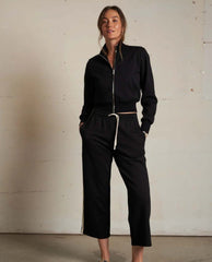 Milana Travel Track Jacket in True Black