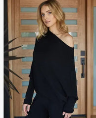 Milio Milano Asymmetrical Sweater Black