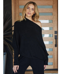 Milio Milano Asymmetrical Sweater Black