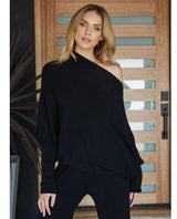 Milio Milano Asymmetrical Sweater Black