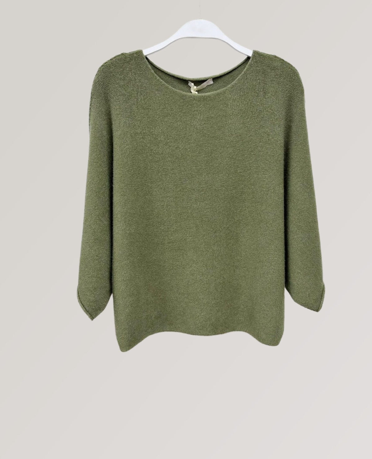 Cozy Short Sleeve Green Sweater