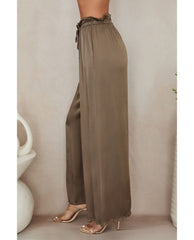 Silky Drawstring Pant Mocha