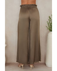 Silky Drawstring Pant Mocha