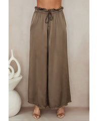 Silky Drawstring Pant Mocha