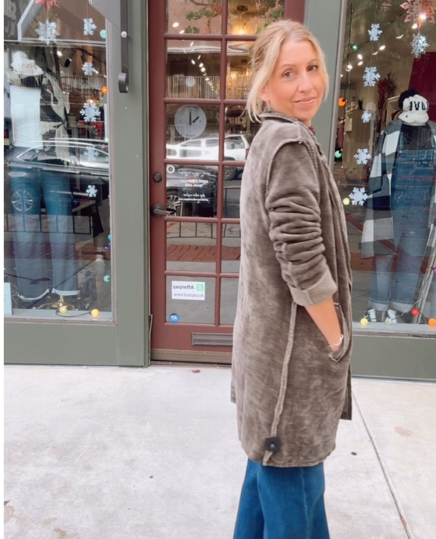 Cozy Corduroy Jacket Army Green