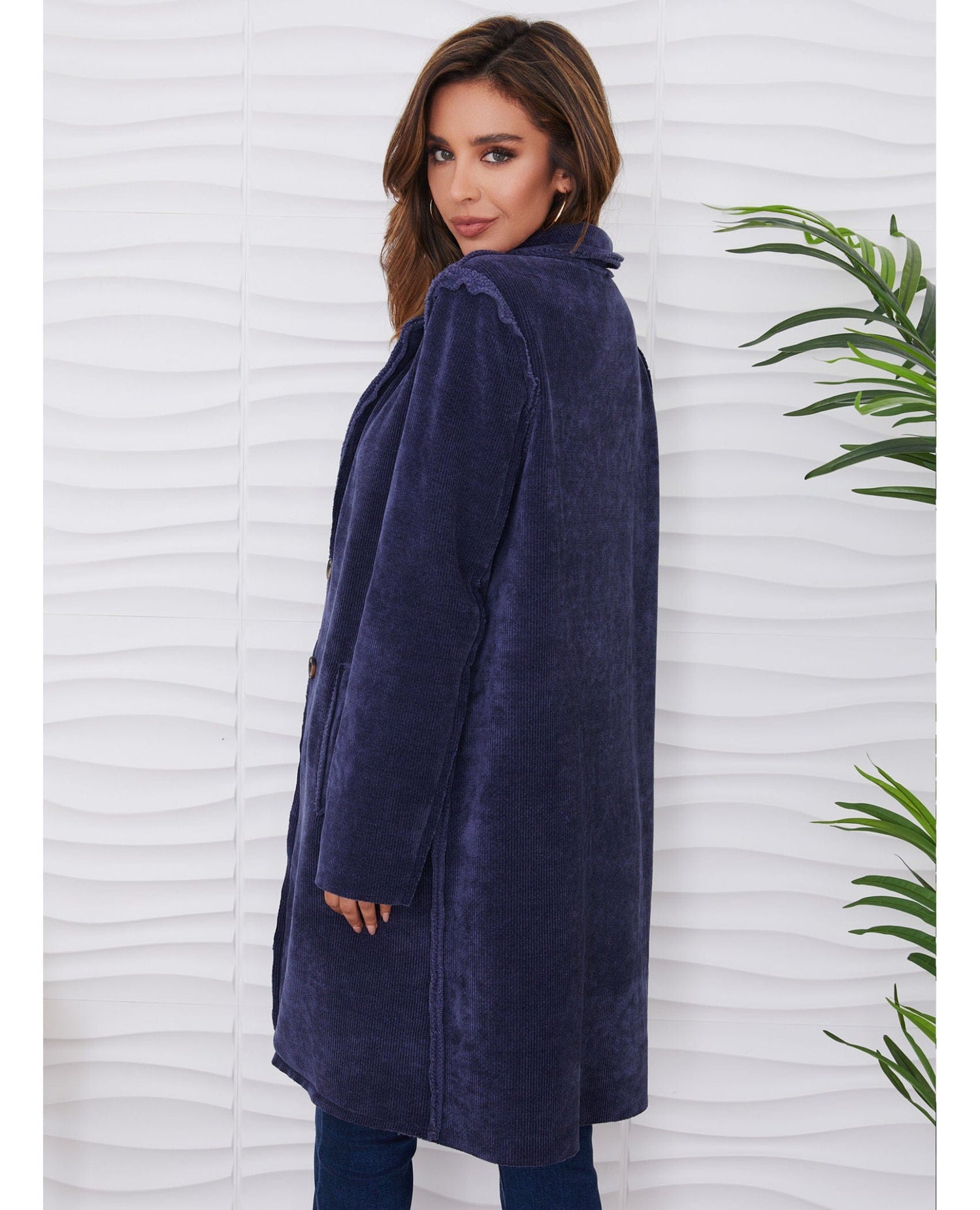 So Soft Corduroy Jacket Navy