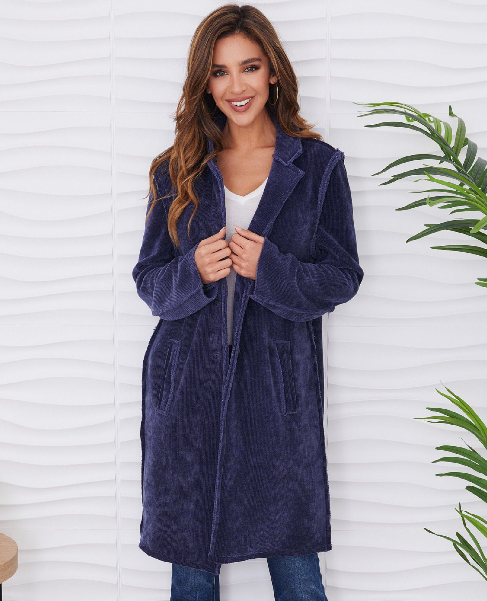 So Soft Corduroy Jacket Navy