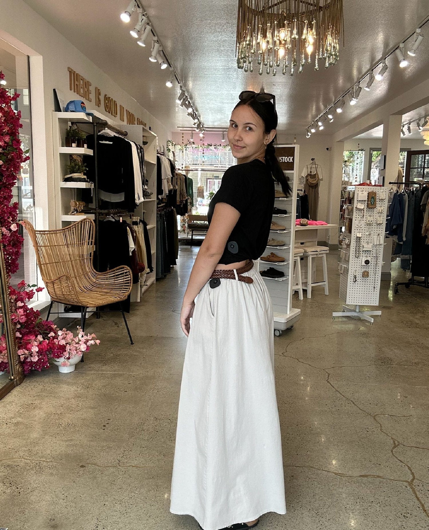 Wide Leg Plazzo Pant Beige