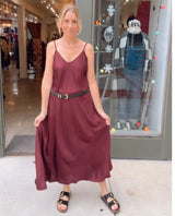 Milio Milano Wine Slip Dress