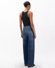 Miramar Terry Wide Leg Pant in Petra