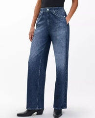 Miramar Terry Wide Leg Pant in Petra
