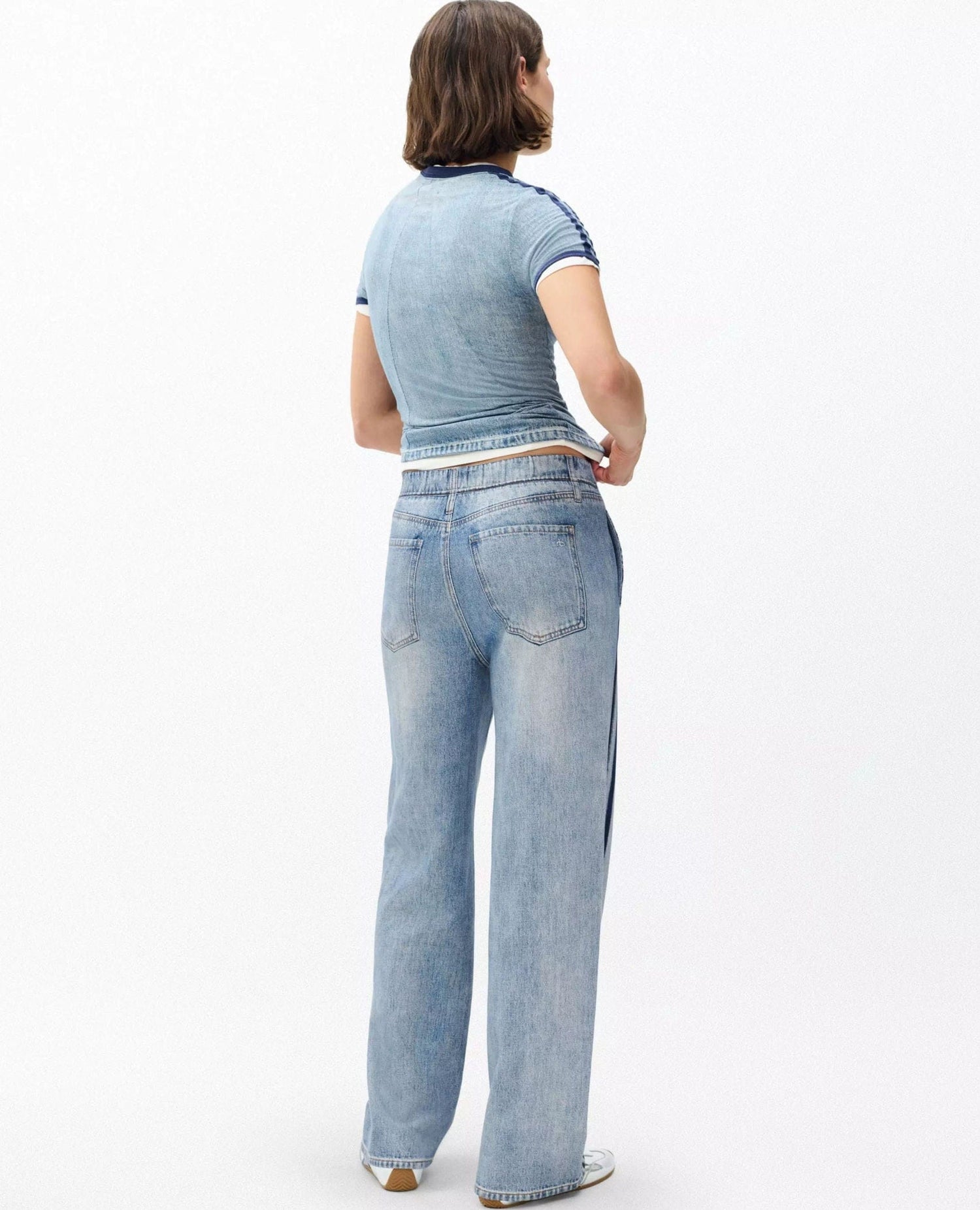 Miramar Terry Wide Track Pant in Coney