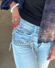 Moon Jean Chain Silver
