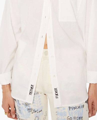 The Pushing Buttons Shirt White