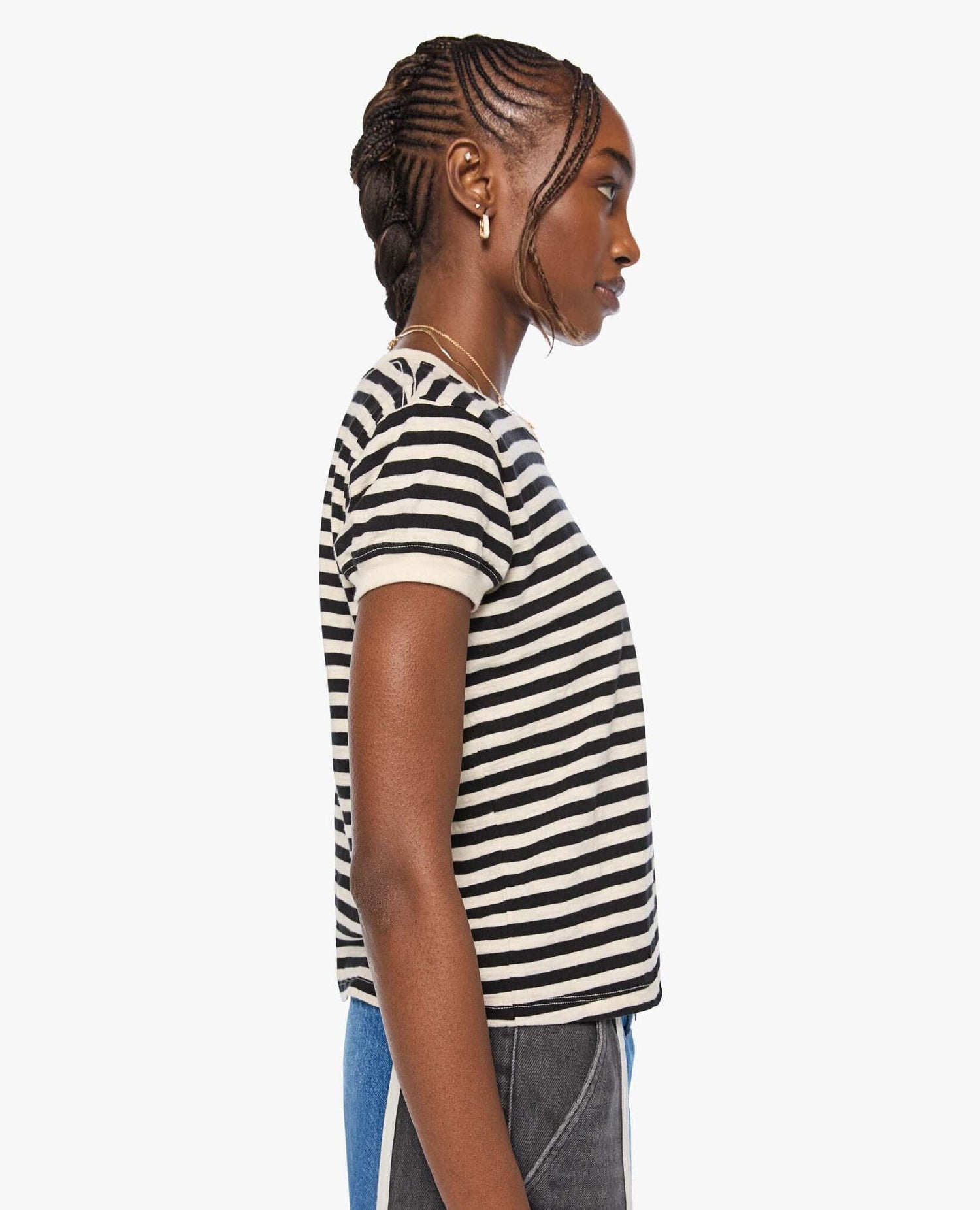 The Goodie Goodie Black Stripe Tee