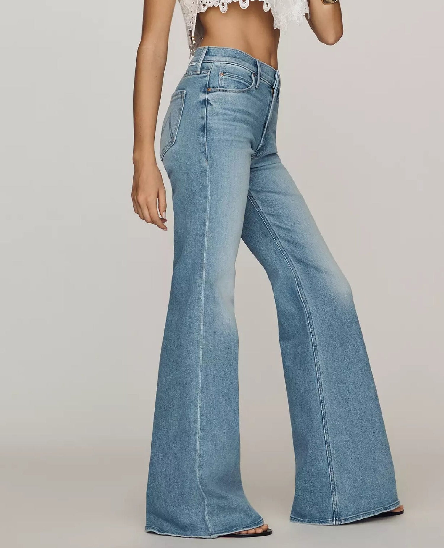 Lil Doozy Mid-Rise Flare Jeans Room Service