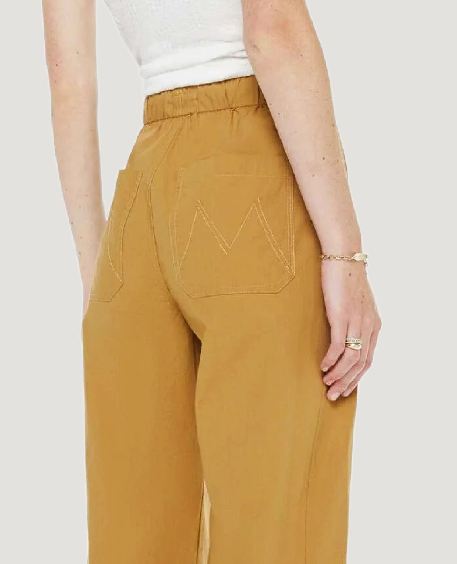 Drawn Half Pipe Ankle Gold