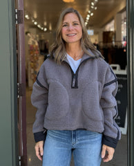 Mountain High Half Zip Fleece Gunmetal