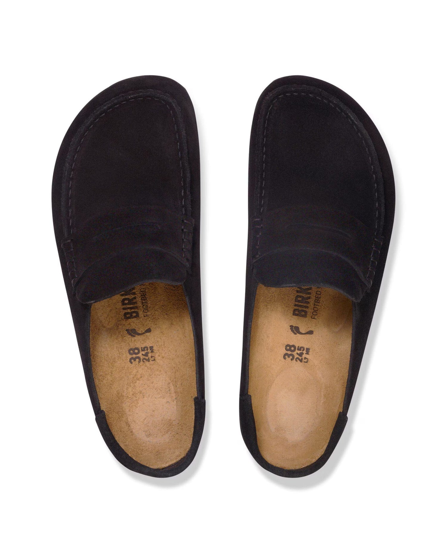 Naples Slide Loafer Suede Black