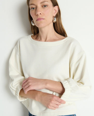 Geri Easy Sweatshirt Porcelain