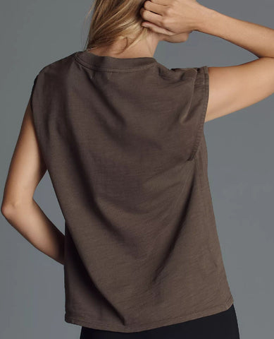 Nation Marina Muscle Tee Espresso