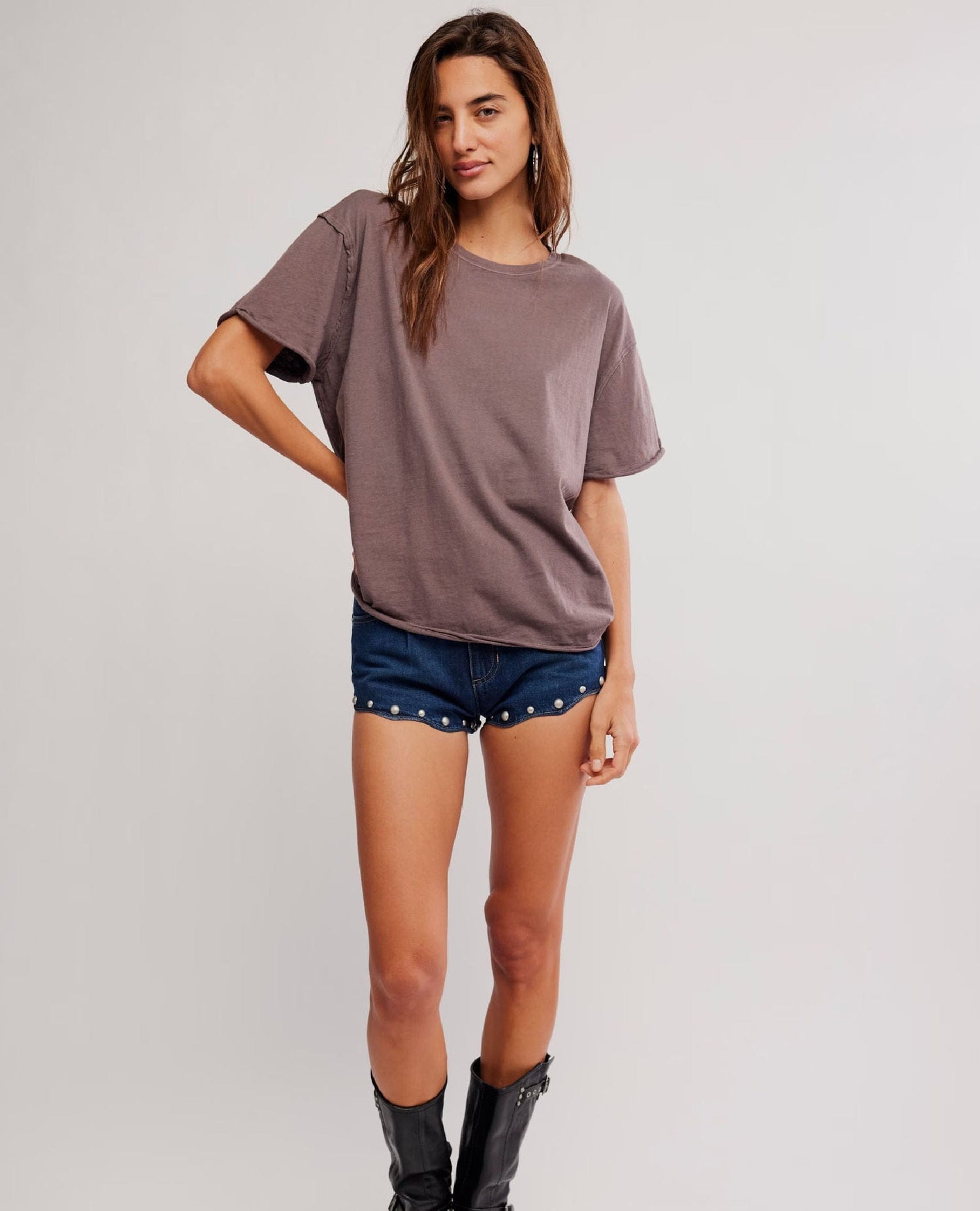 Nina Short Sleeve Tee Mochaccino