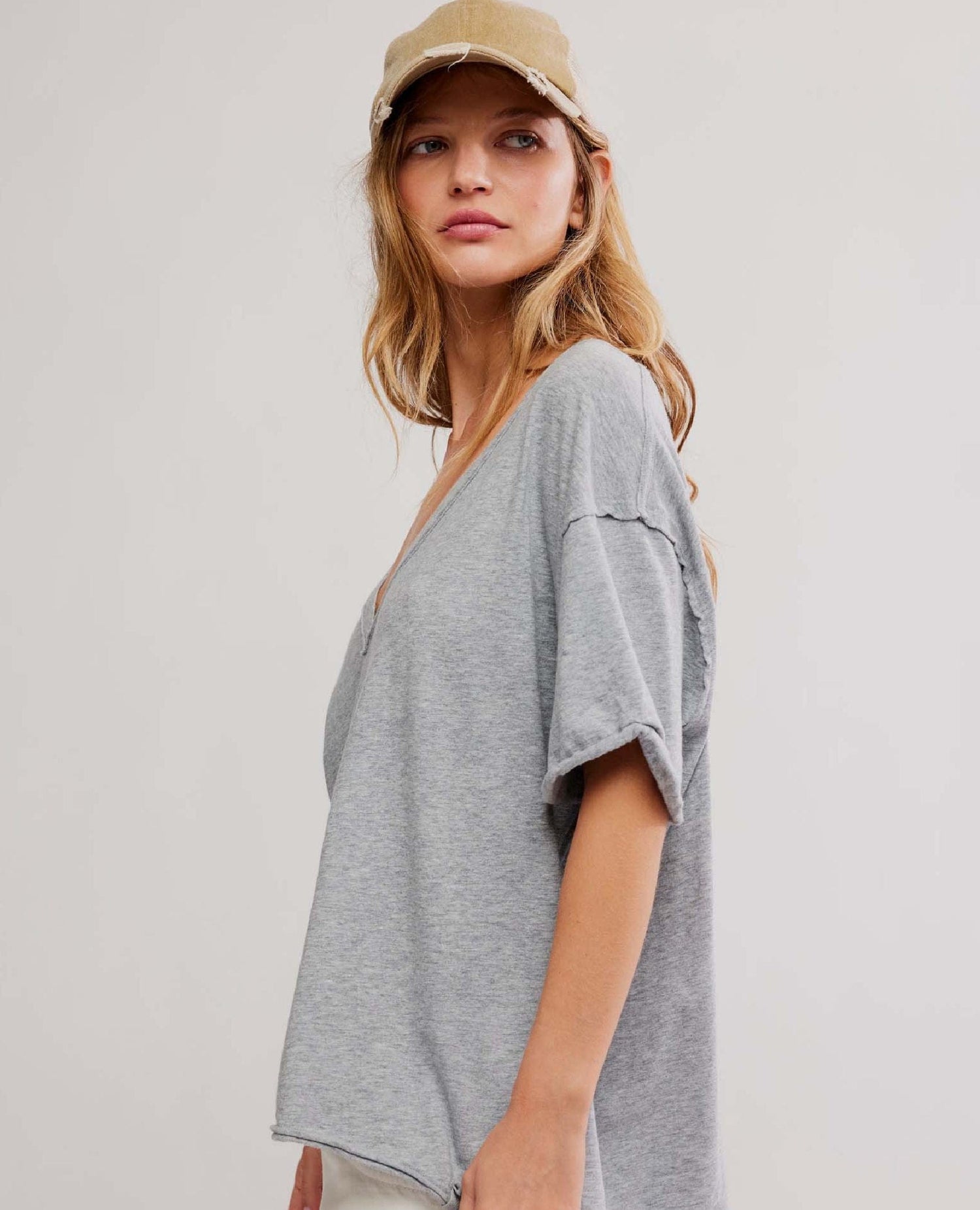 Nina Cool Tee Heather Grey