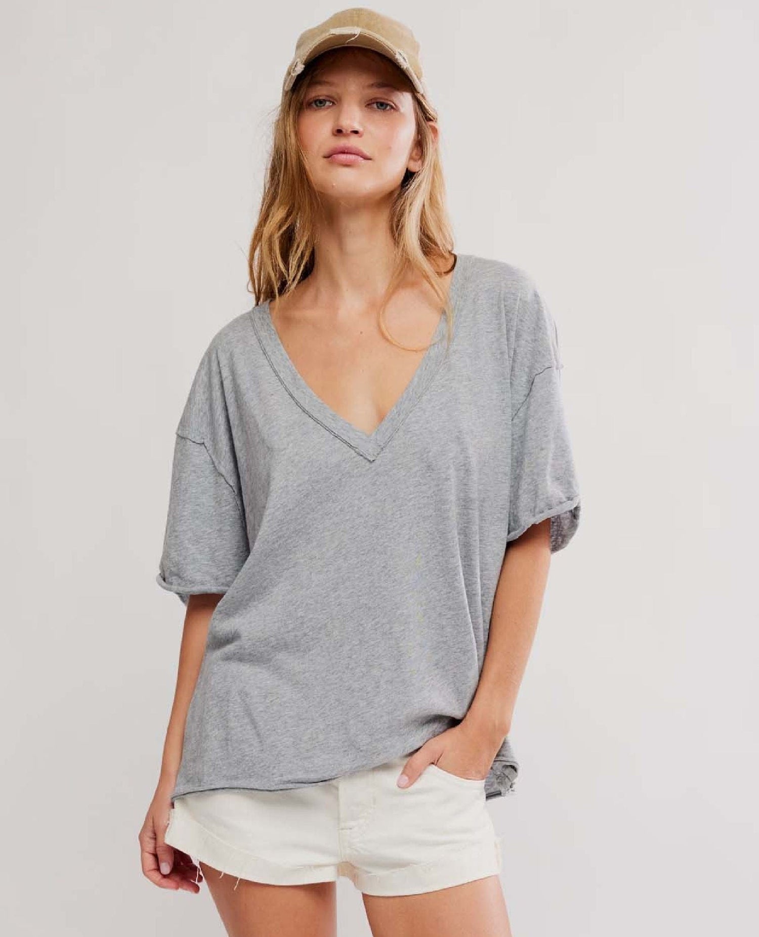 Nina Cool Tee Heather Grey