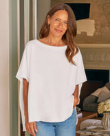 Olive Capelet White
