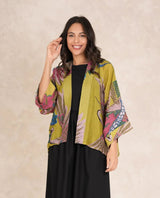 Crane Olive Kimono