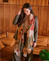 Fawn Floral Nasturtium Scarf
