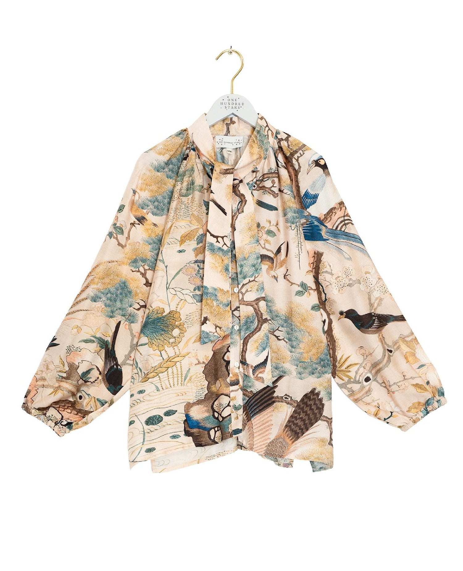 Hummingbird Nude Pussybow Blouse