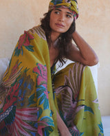 One Hundred Stars Crane Olive Scarf