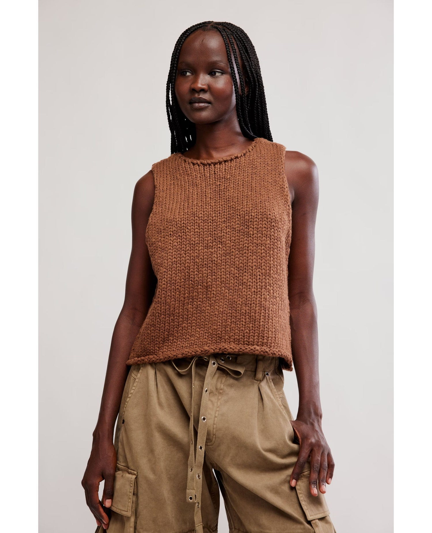 Opal Sweater Tank Emperador