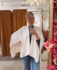 Open Scarf Cardigan Ivory