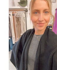 Open Scarf Cardigan Black