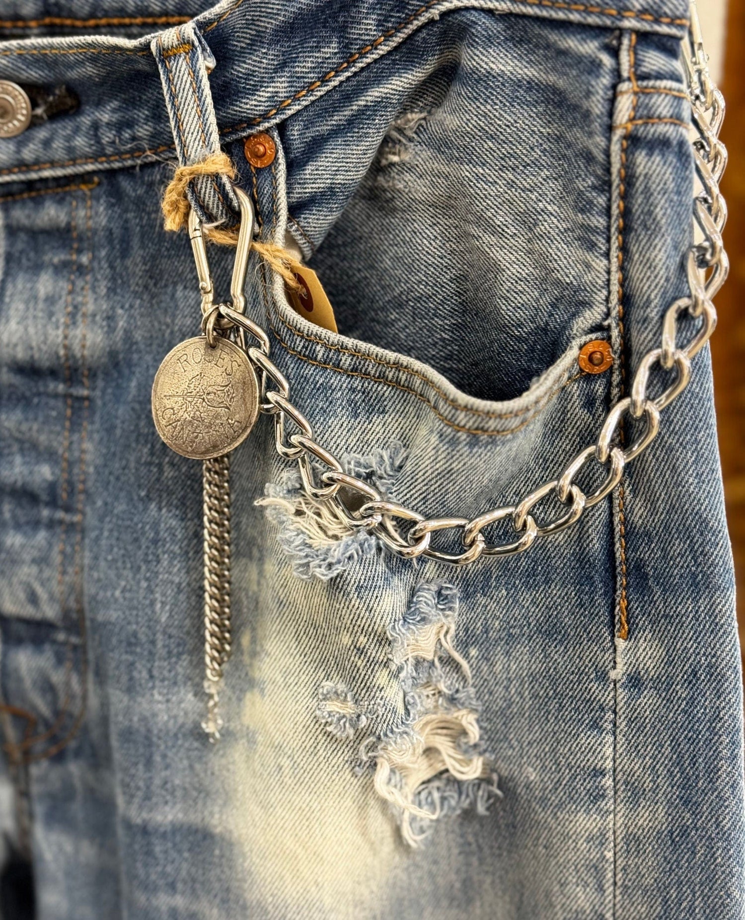 Bath Coin Jean Chain Silver