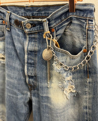 Bath Coin Jean Chain Silver