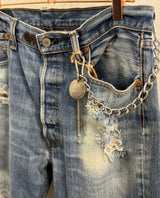 Bath Coin Jean Chain Silver