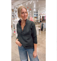 Patrick Popover Dark Green Triple Fleece