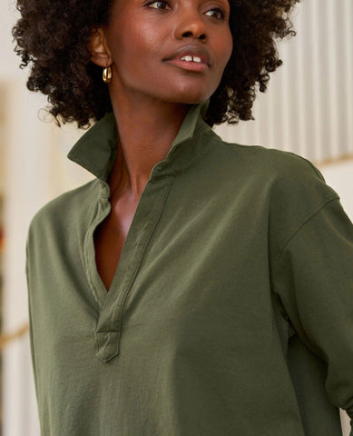 Patrick Henley Popover Caper Green