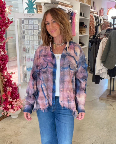 Amethyst Sky Flannel – One Size (purple)