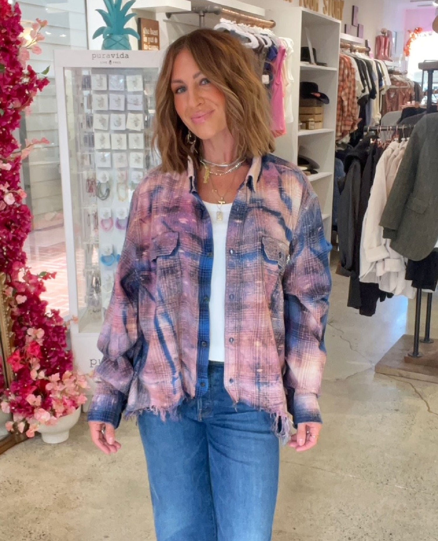 Amethyst Sky Flannel – One Size (purple)