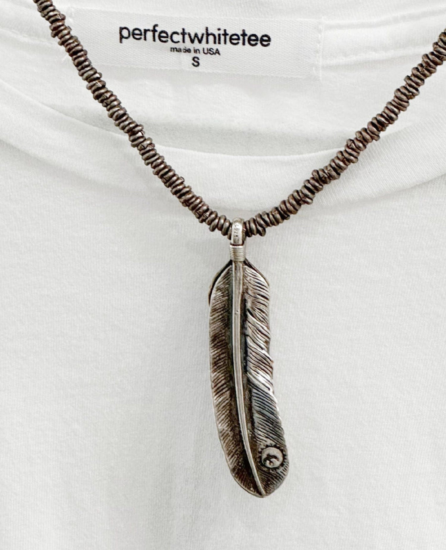 Feather Beaded Necklace