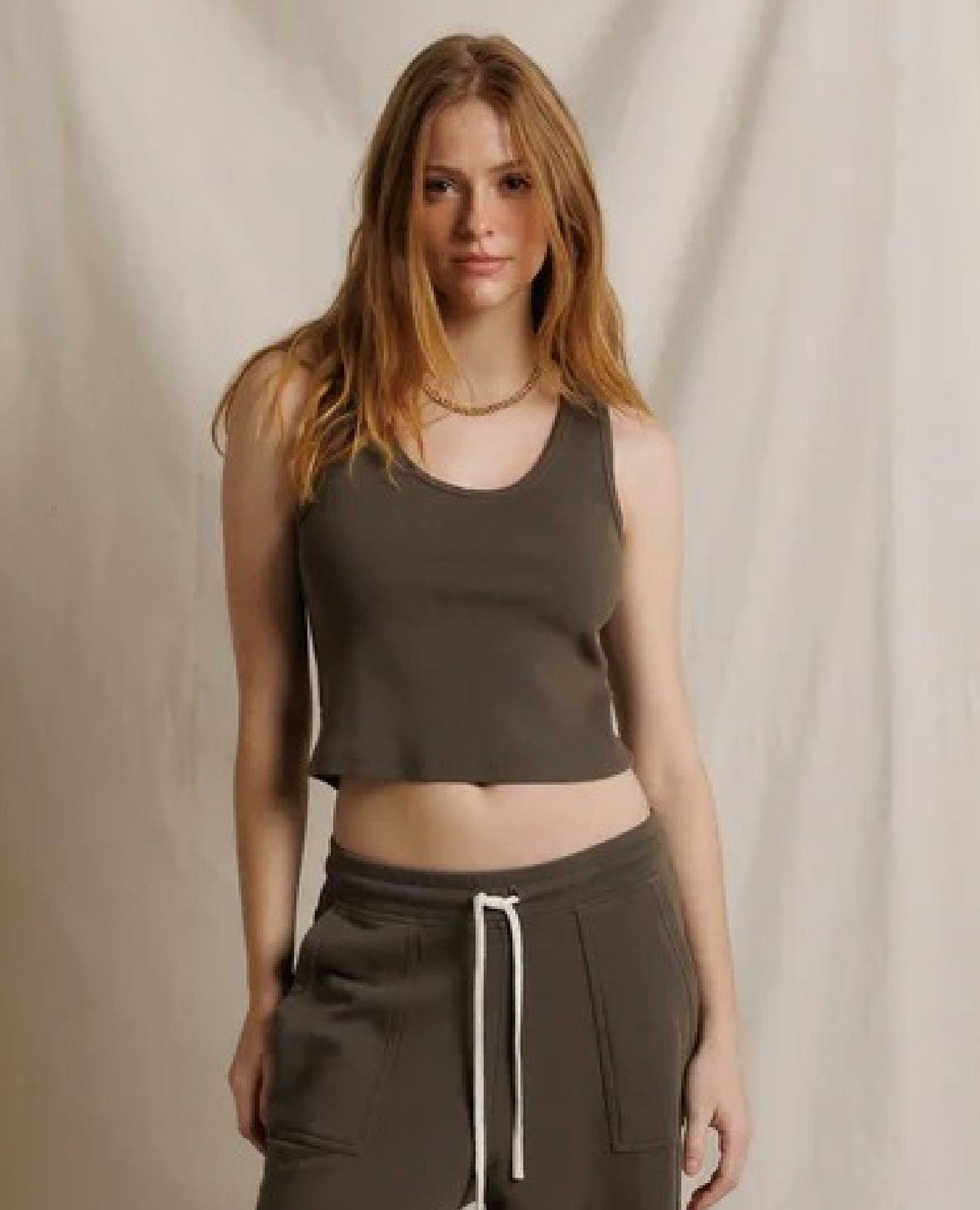 Perfect Blondie Tank Dark Olive