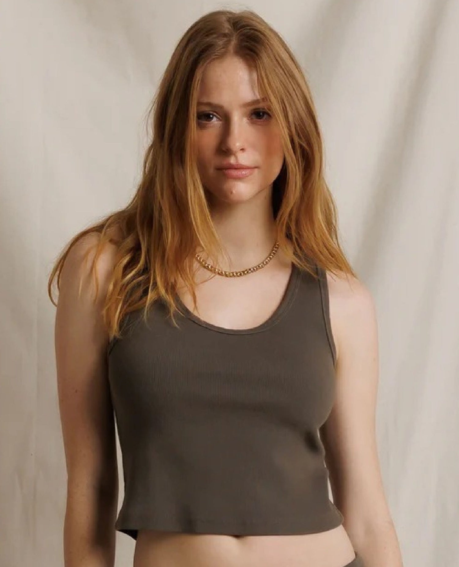 Perfect Blondie Tank Dark Olive