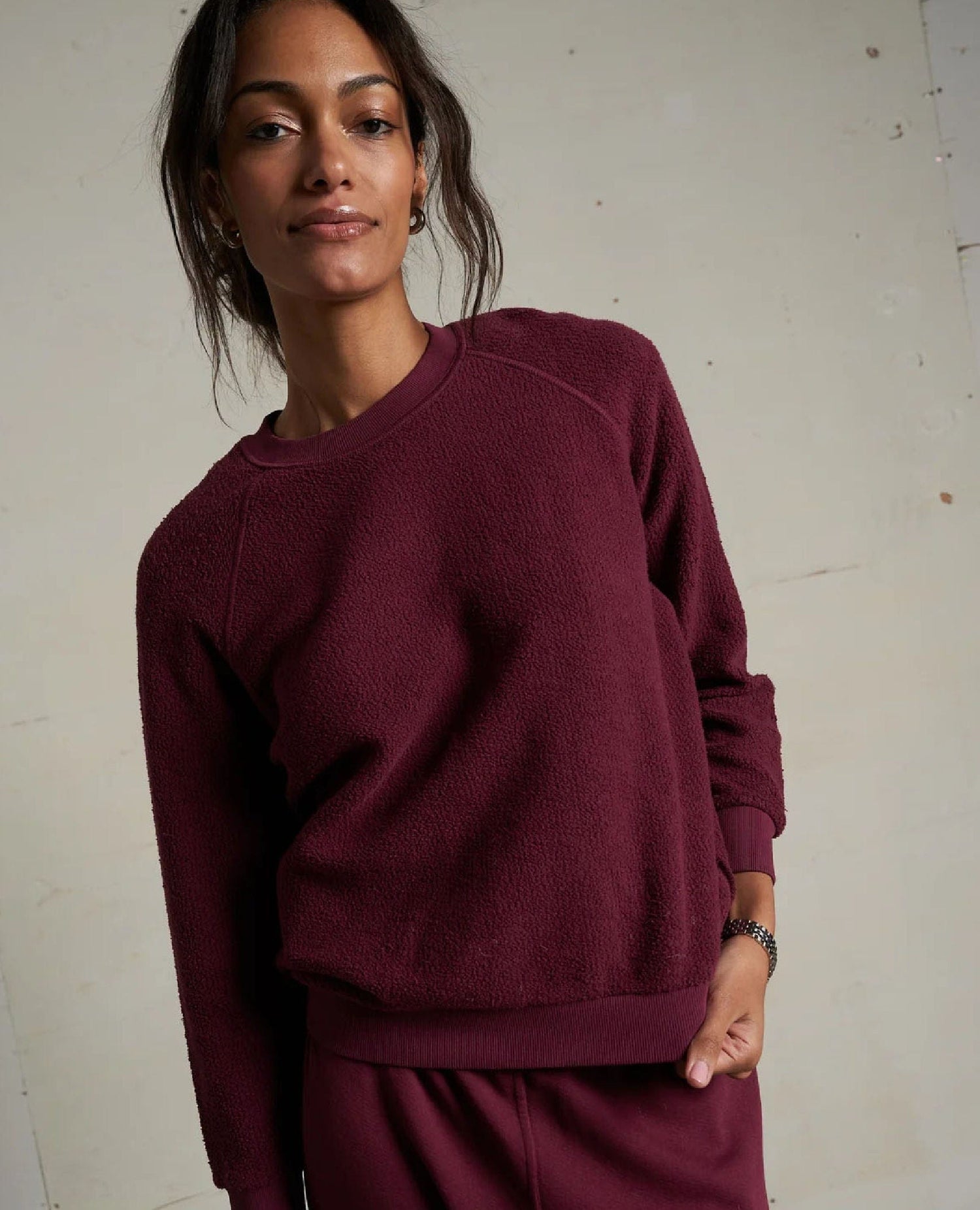Perfect Ziggy Sweatshirt Dark Burgundy